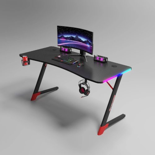 Gamer asztal LED Világítással 120 cm - Több színben