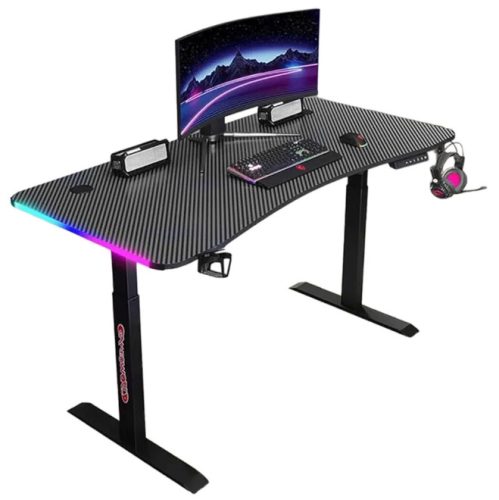 Gamer íróasztal 140 cm állítható magassággal (72–117 cm) BR02