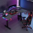 Elektromos Gamer asztal állítható magasság 72-117 cm BR03