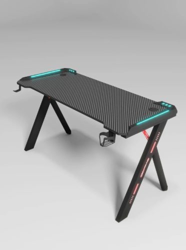 Gamer asztal RGB LED Világítással 120 cm - Több színben