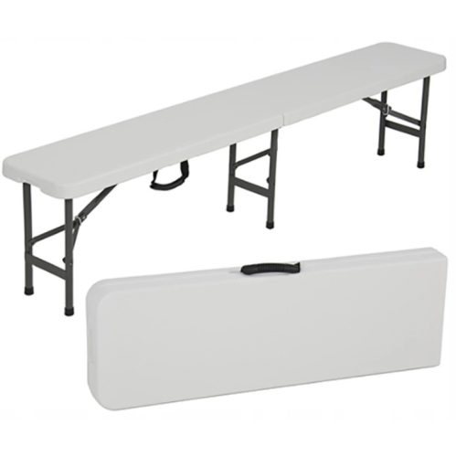 Összecsukható pad - sörpad - 180 cm fehér
